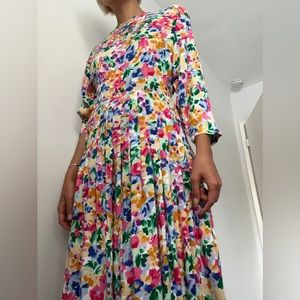 Vintage viscose flower dress Ann Taylor/size10